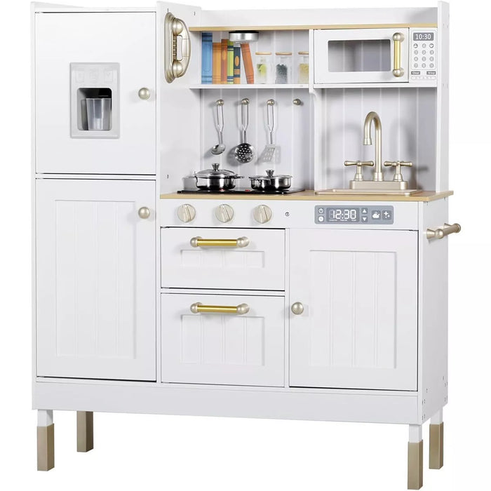 Wooden Kids Play Kitchen with Sounds