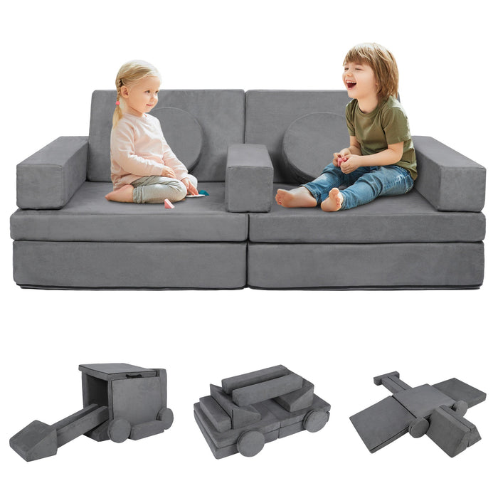 9 Pcs Kids Sofa Couch Playset