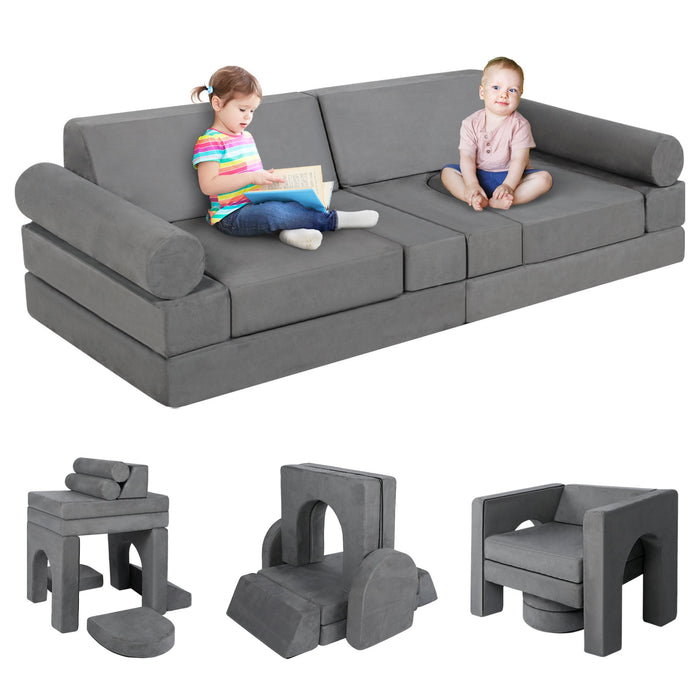 9 Pcs Kids Sofa Couch Playset