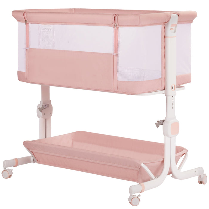 Baby Bassinet Bedside Sleeper with Wheels