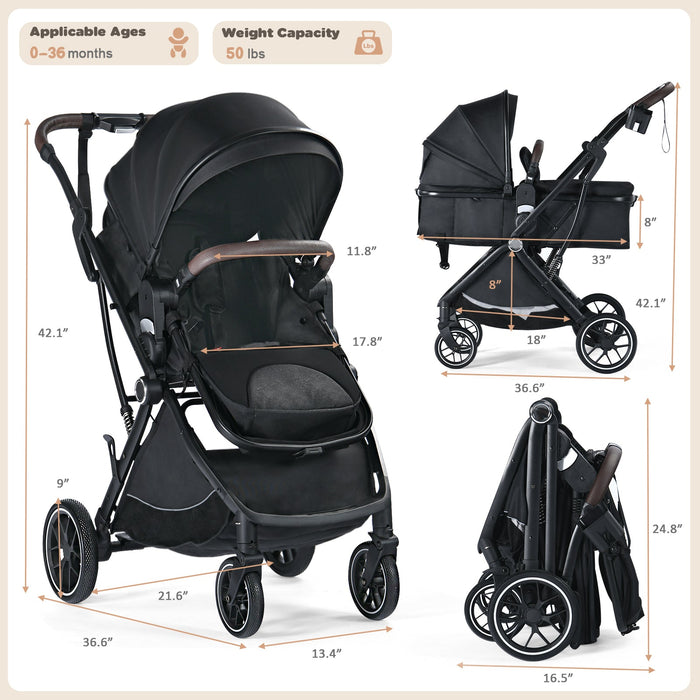 3 in 1 Folding Baby Stroller