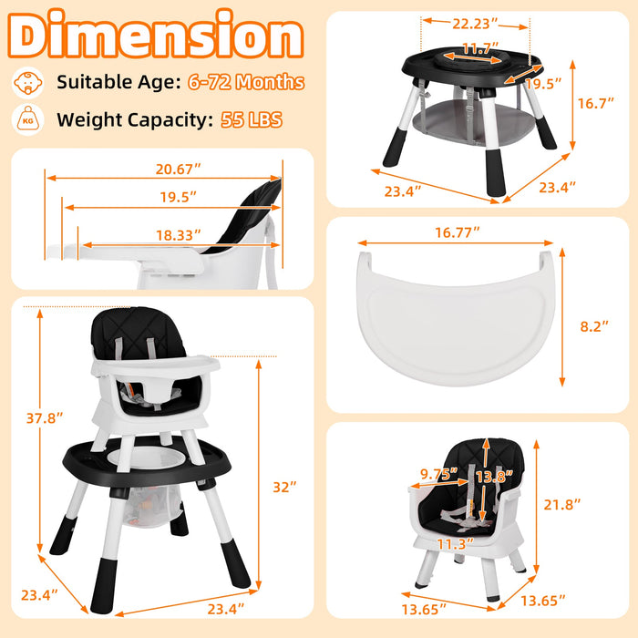 15 in 1 Baby High Chair