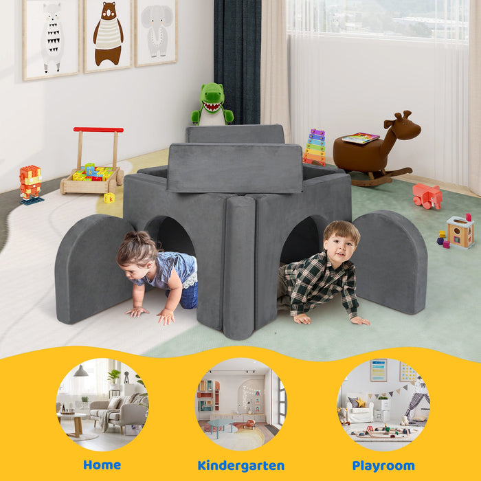 9 Pcs Kids Sofa Couch Playset