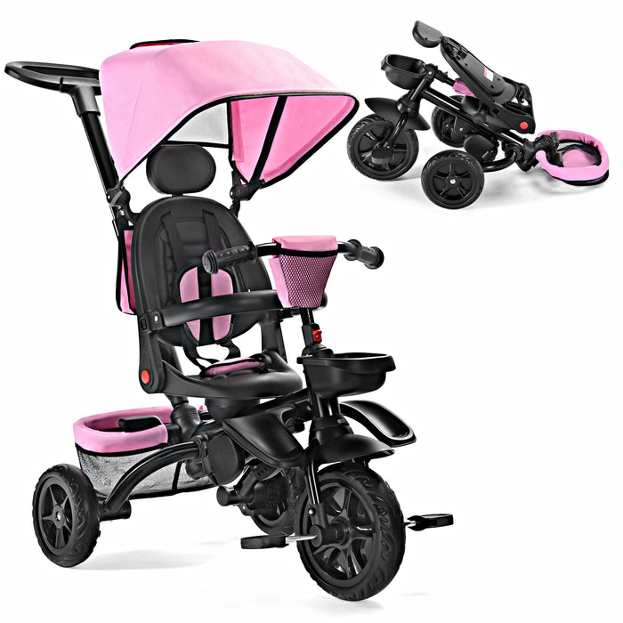 8 IN 1 Folding Kids' Tricycle For 1-5 Years