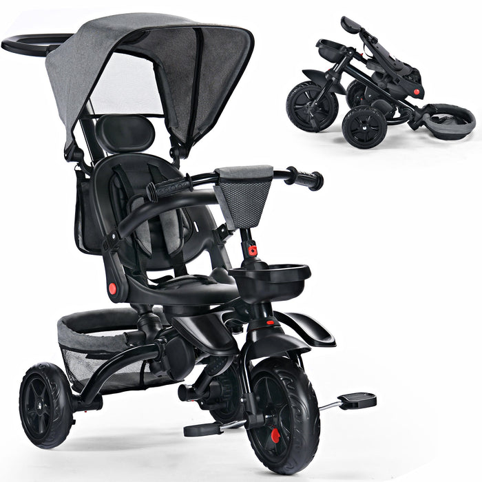 8 IN 1 Folding Kids' Tricycle For 1-5 Years