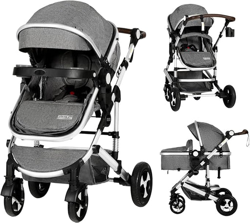 king stroller wagon Kinder King Wagon Stroller for 2 Toddler 6 months+, Gray