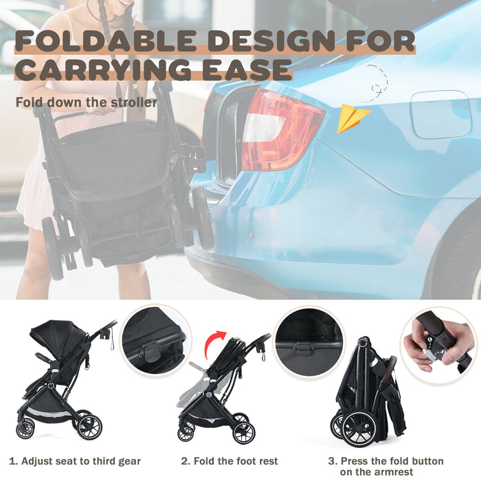 3 in 1 Folding Baby Stroller