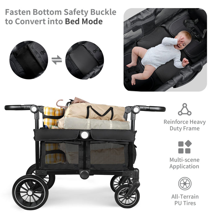 Wagon Stroller for 2 Toddler 6 months+