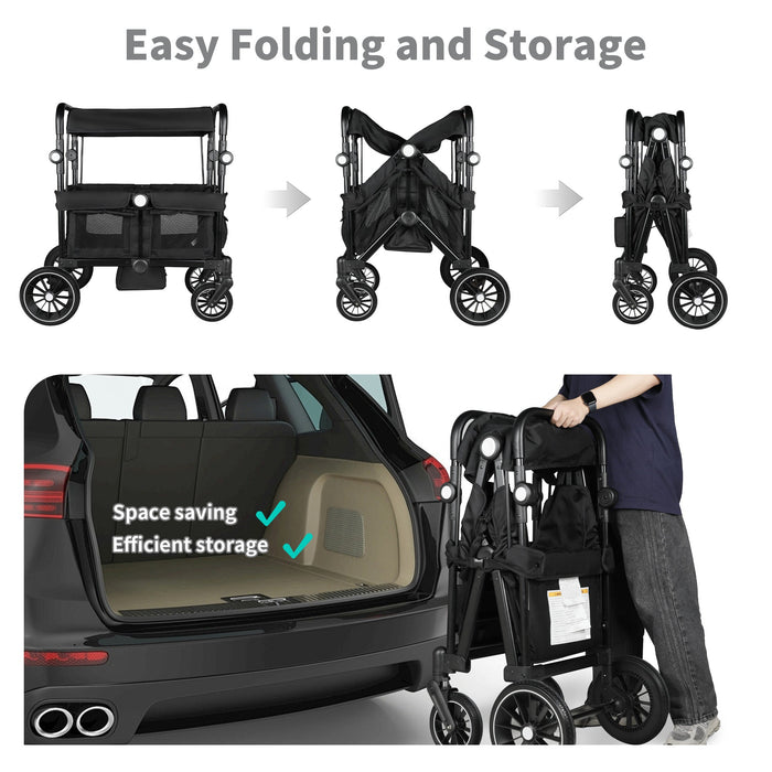 Wagon Stroller for 2 Toddler 6 months+