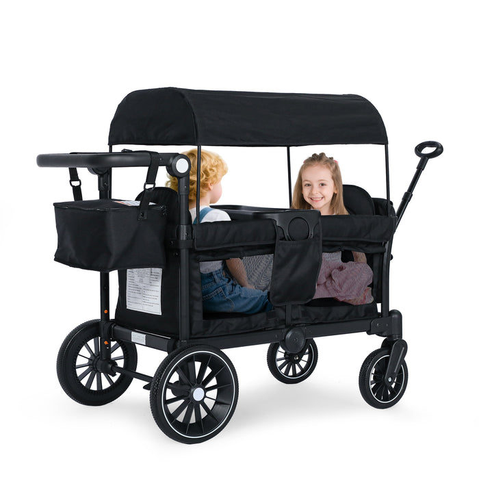 Wagon Stroller for 2 Toddler 6 months+, Black