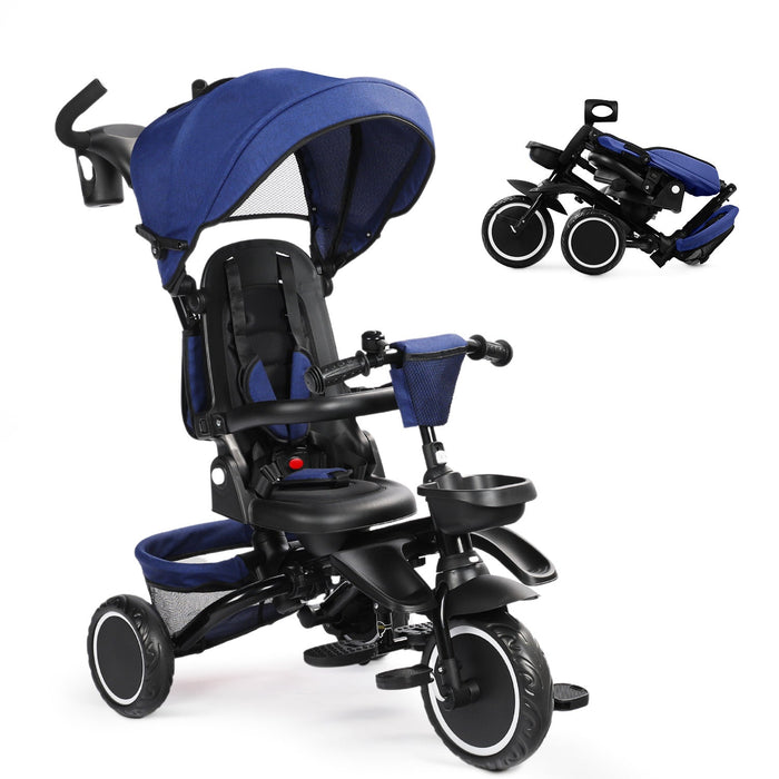 8-in-1 Kids' Tricycle Stroller For 1-6 Years