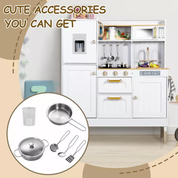 Wooden Kids Play Kitchen with Sounds