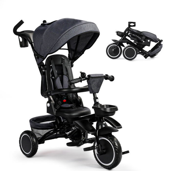 8-in-1 Kids' Tricycle Stroller For 1-6 Years