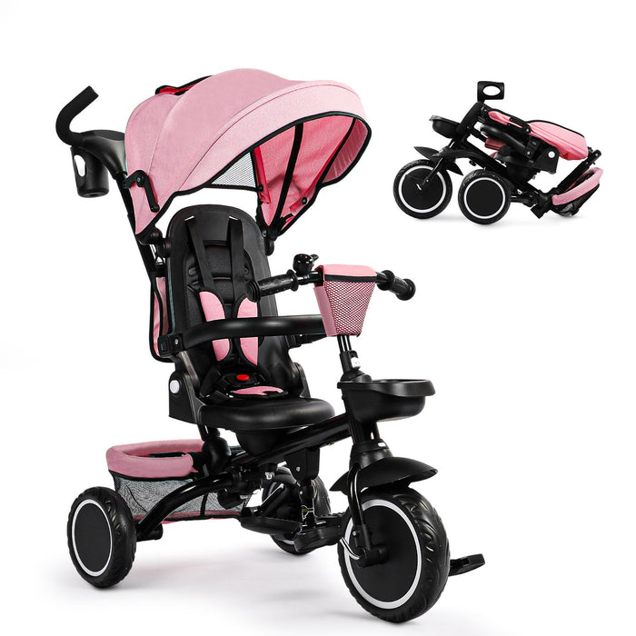 8-in-1 Kids' Tricycle Stroller For 1-6 Years